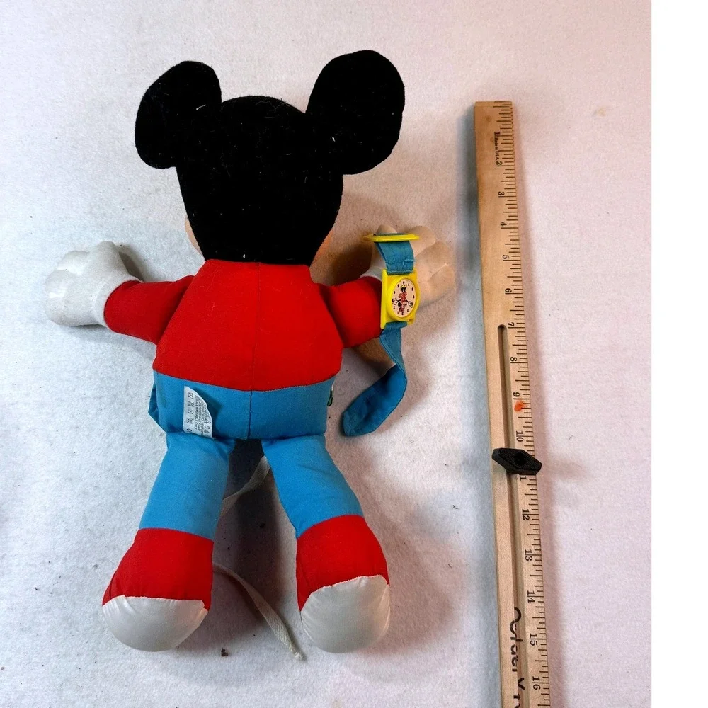 Vintage Disney Mickey Mouse Dress Up Learning Plush Toy
